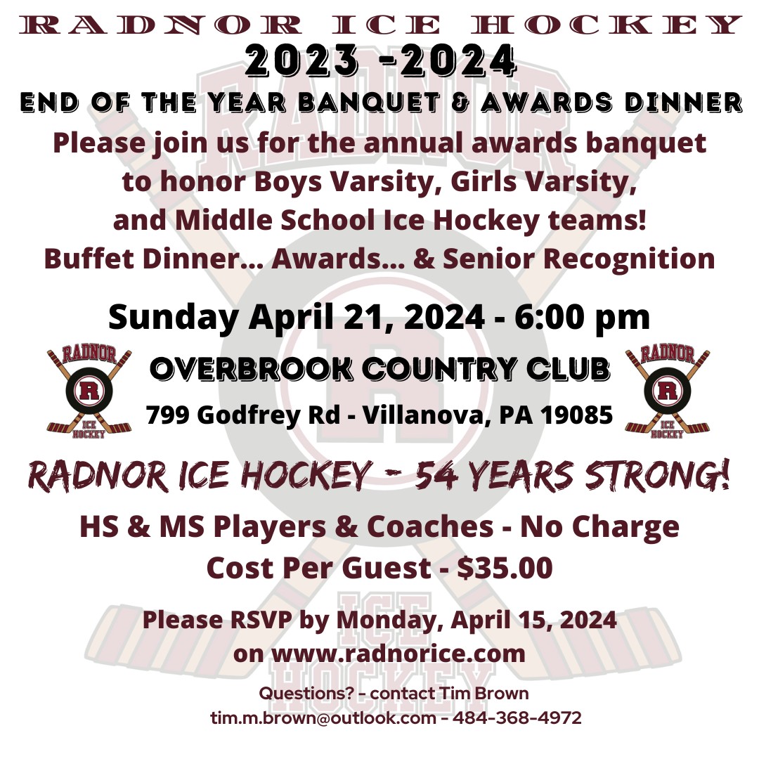 RIHC 2024 End of the Year Banquet &amp; Awards Dinner